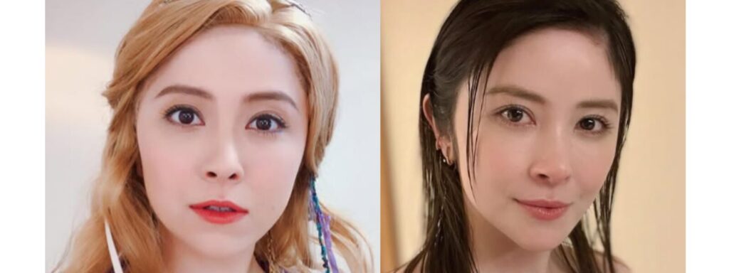 女性のメイク比較画像
